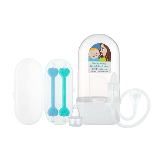 Dr. Talbot's Baby Nose and Ear Care Set - Breathe-EEZ Nasal Aspirator and Nose and Ear Cleaner Tools for Babies - Baby Registry Essentials