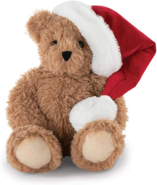 Vermont Teddy Bear Christmas Bears - Christmas Stuffed Animals, 13 Inch,Santa Hat, Soft Plushie