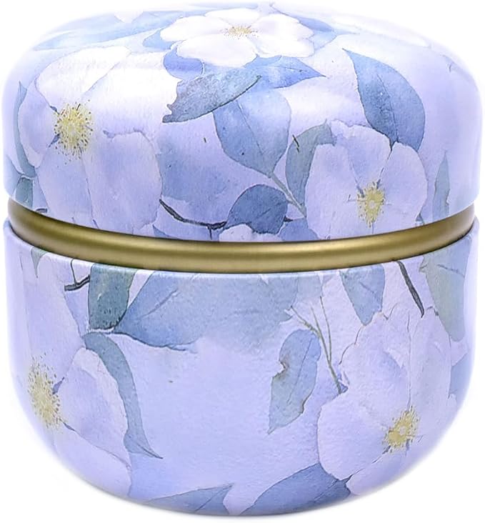 Topwon Powder Case with Powder Puff for Body Powder Container Dusting Powder Case for Baby&Mom (Purple Jasmine)