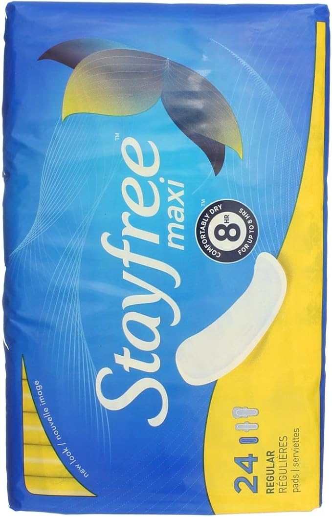 Stayfree Reg Maxi Pad 24c Size 24ct Stayfree Regular Maxi Pad 24ct