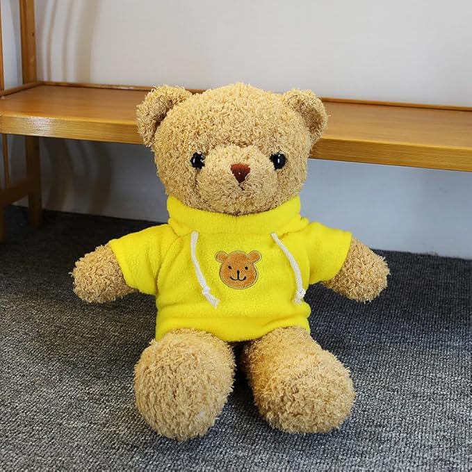 Teddy Bear Stuffed Animal Cute Teddy Bears Plush Toy 11.8 inch for Girls Boys (Yellow Teddy Bear)