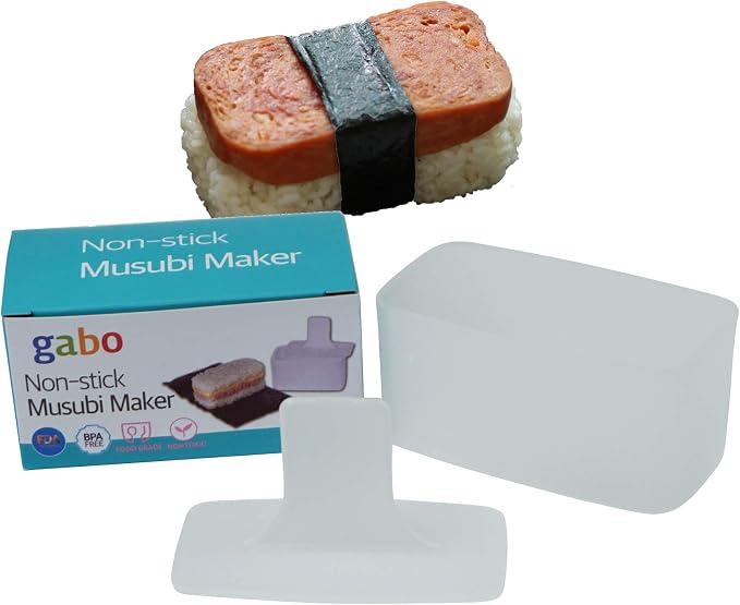 GABO Non Stick Musubi Maker, Press Mold, Certifed Safety, None Toxic, BPA Free (2 pcs)