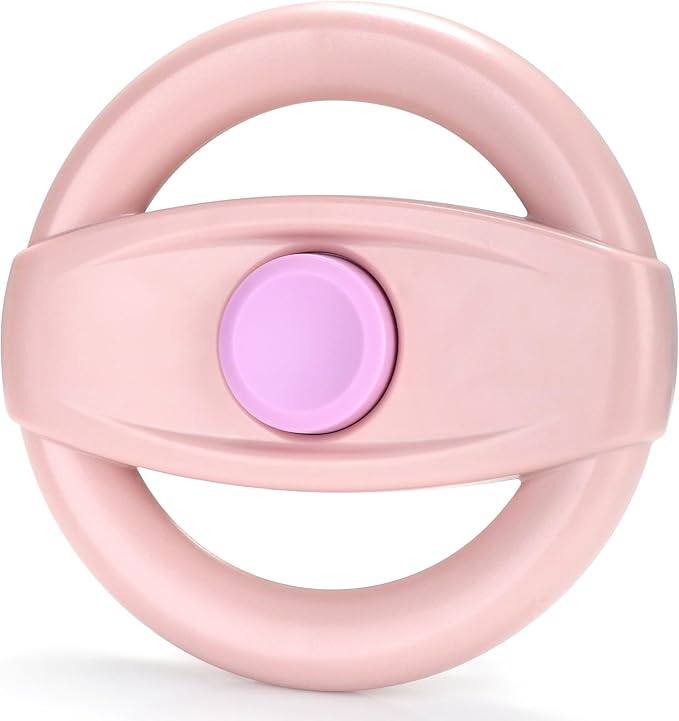 Accmor Stroller Steering Wheel Toy, Pretend Driving Simulated Steering Wheel for Stroller Shopping Carts Universal Detachable Funny Toy Attachment Accessories
