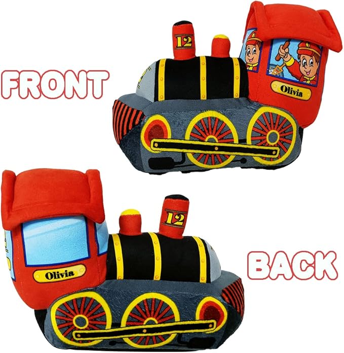 ArtCreativity 11 Inch Cozy Plush Train for Kids, Soft and Cuddly Train Pillow Toy, Cute Nursery Décor, Carnival Prize, Boys, Girls, Newborn, Infant, Toddler
