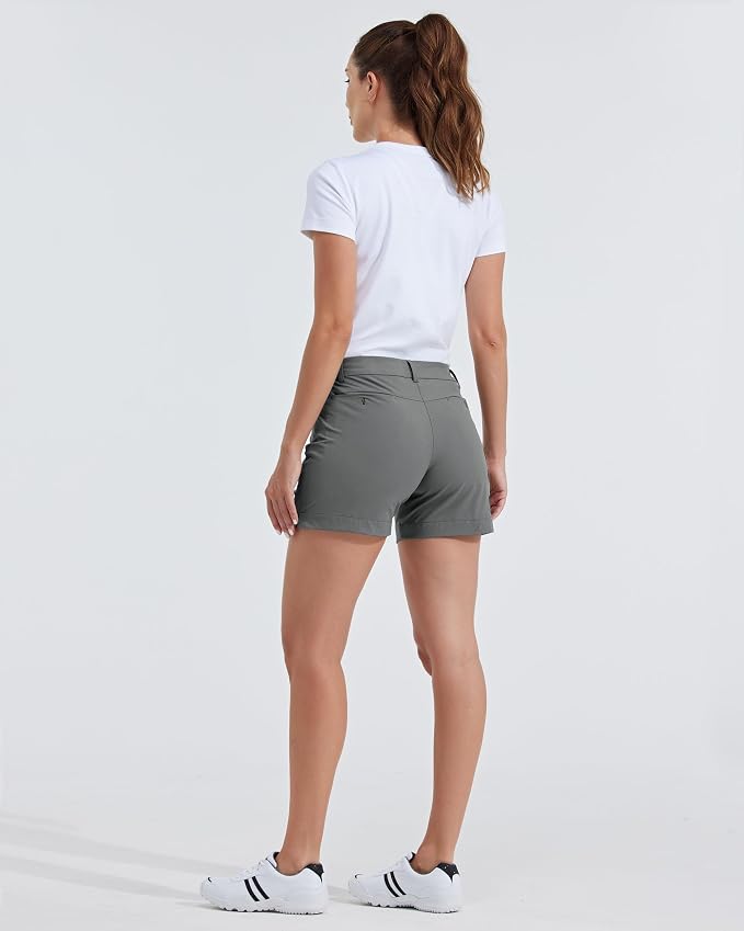 Willit Women's 4.5" Golf Shorts Quick Dry Outdoor Causal Shorts with Pockets Water Resistant