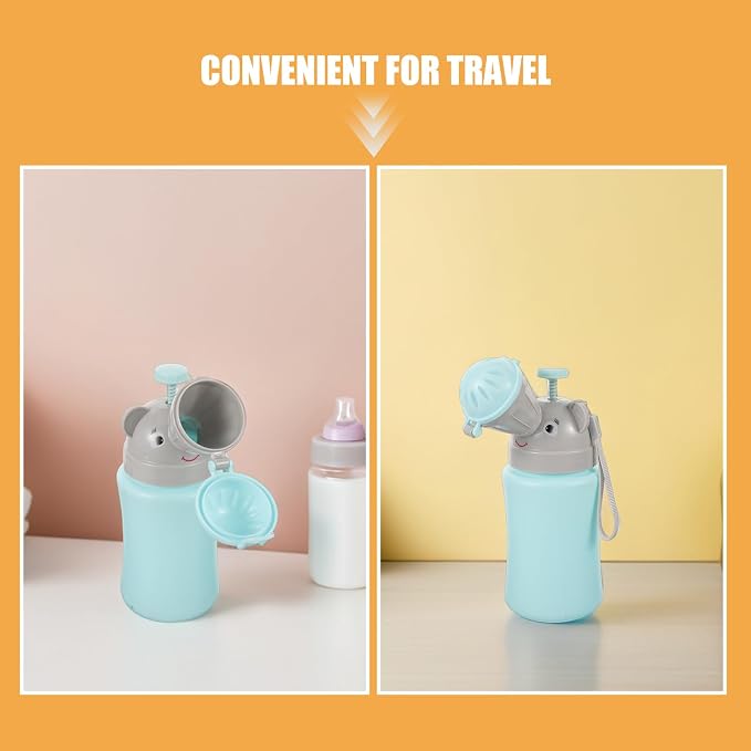 Toyvian 2pcs Portable Travel Urinal for Boys Leakproof Emergency Male Urinals Pocket Toilet for Car Camping Potty Training