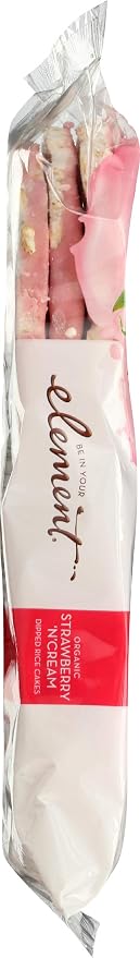 Element Snacks Organic Rice Cake Strawberry and Cream, 3.5 oz