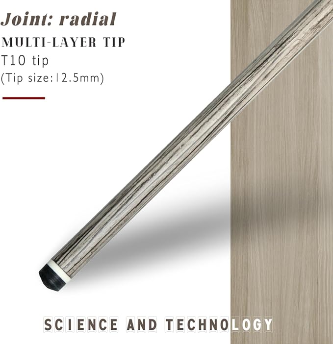 100% Carbon Fiber Shaft, Black Technology Shaft of Pool Cue Front Part for Billiard Play/Break/Snooker Cue Shaft with Foam- 737 mm,745mm,765mm