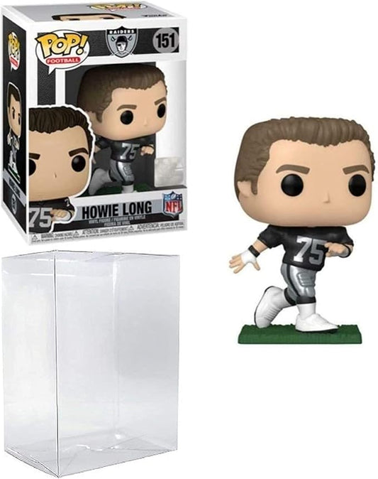 NFL: Howie Long Oakland Pop #151 Vinyl Figure (Bundled With EcoTek Pop Box Protector Case)