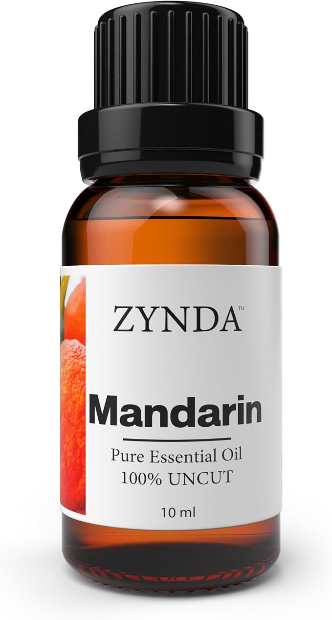Mandarin Essential Oil – Pure & Natural Mandarin Oil | Uplifting Citrus Aroma for Aromatherapy, Diffuser & Massage | Lab Tested 100% Uncut Essential Oils, Therapeutic Grade – 10ml