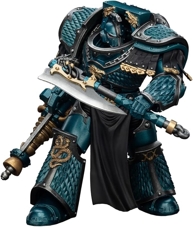 JOYTOY Warhammer 40K The Horus Heresy 1/18 Action Figure-Alpha Legion Lernaean Terminator with Conversion Beam Cannon-Collection Model Birthday Gifts