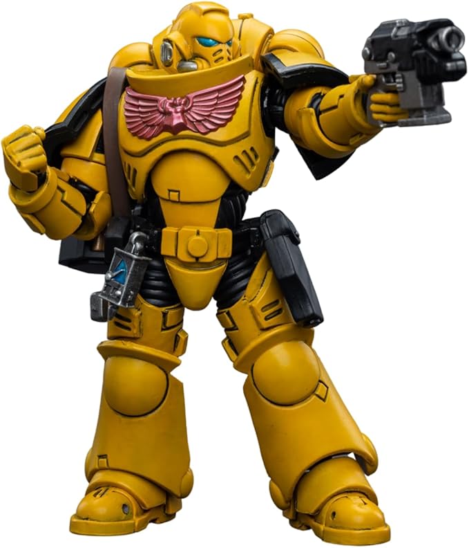JOYTOY 1/18 Warhammer 40,000 Action Figure Imperial Fists Intercessors Collection Model Birthday Gifts，JT6656