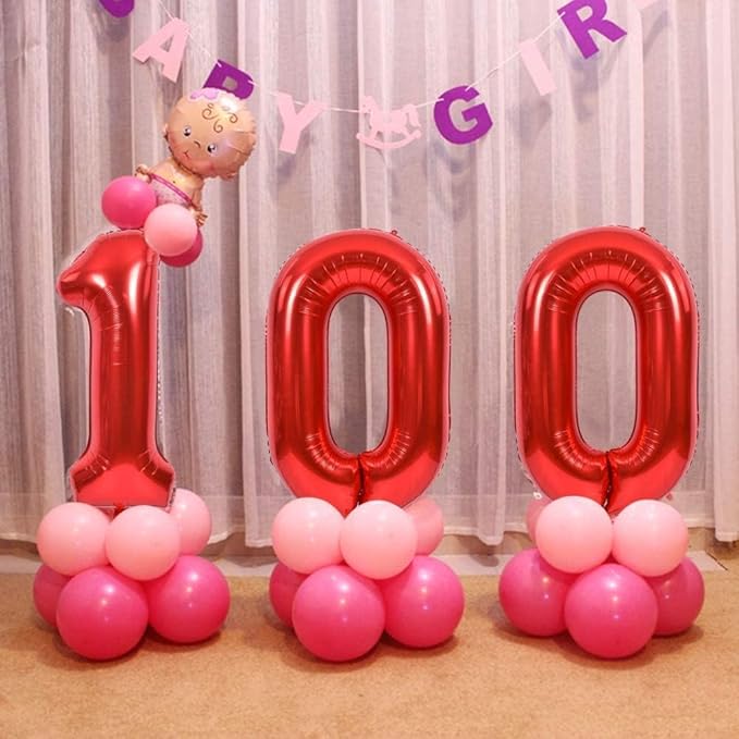 TONIFUL 40 Inch Large Red Number 70 Balloons Giant Digital 70 Helium Balloons, Foil Mylar Big Number Balloons for 70th Birthday Party 70th niversary Supplies Decorations