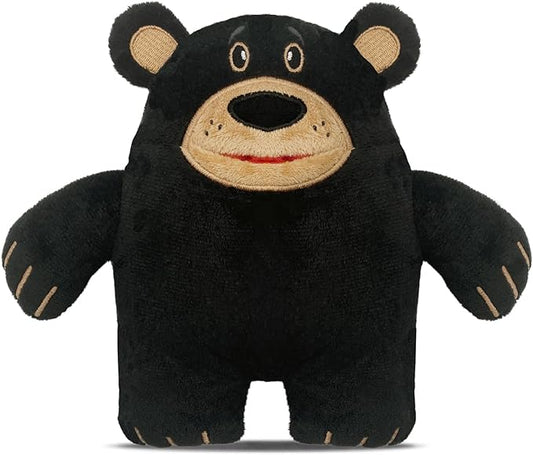 The Tooth Brigade Tooth Fairy Pillow | Stuffed Plush with Large Pocket Mouth for Lost Teeth, Treasures, Prizes - Fun and Interactive Plush, Perfect Kids, Boys, & Girls Gift (Acorn Black Bear)