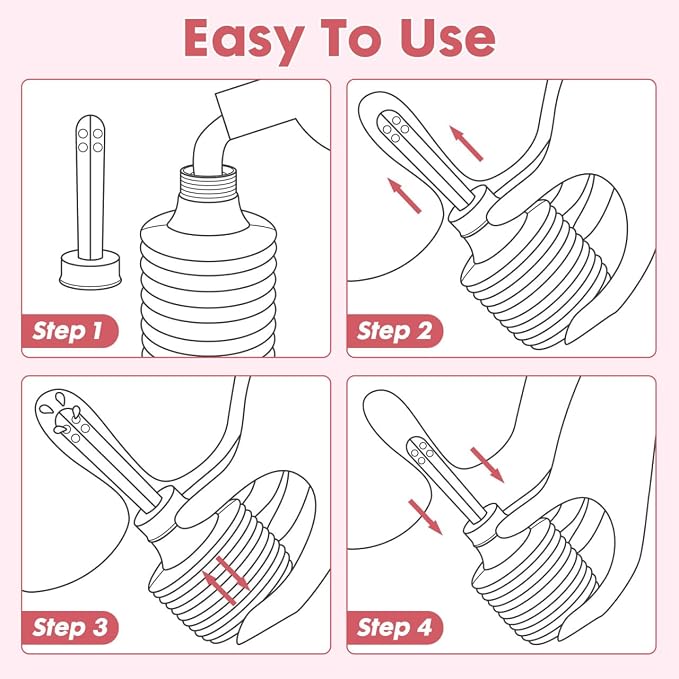 Healifty 10pcs Disposable Douches Cleaner Kit Douche Enema Cleaner Transparent Vaginal Douche Anal Cleaner for Women Men 200ml