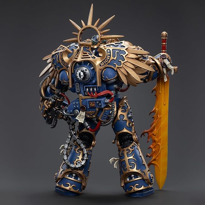 JOYTOY 7-inch Warhammer 40K 1/18 Action Figure, Ultramarines Primarch Roboute Guilliman Collection, Gift for Action Figure Lovers & Collectors Above 15 Years Old