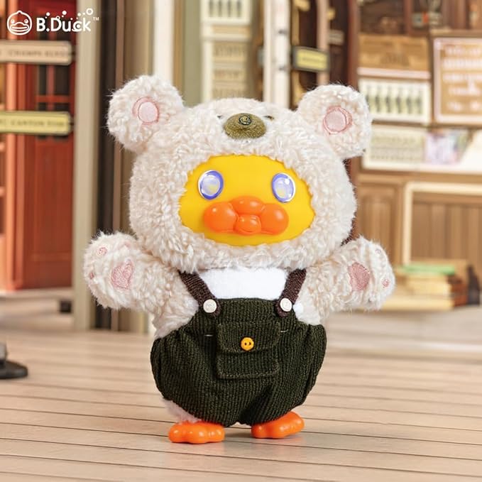 B.Duck Plush Blind Box Hugging Bear Series Cute Duck Vinyl Plush Keychain Figures, Scented Collectible Toys with Surprise Characters, Standing Design for Desk Décor, Gifts (Whole Set)