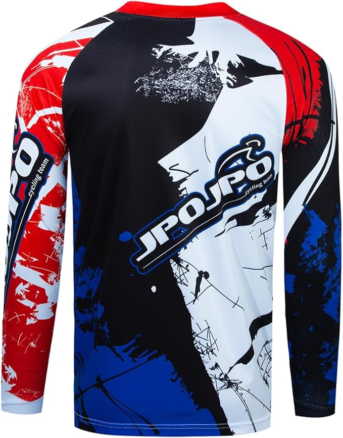 Dirt Bike Jersey for Youth, Kids Mountain Bicycle Shirt Long Sleeve Children Downhill Jerseys for Motorcycle Motocross