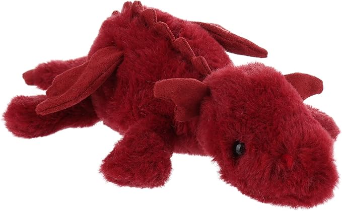 Apricot Lamb Plum Lying Dragon Stuffed Animals for Kids, Soft Cute Plush Toys for Baby Girl and Boy, 11 Inches