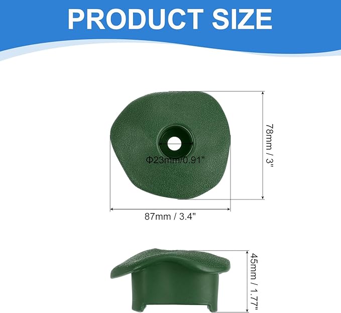 PATIKIL Rock Climbing Holds, Climbing Rock Wall Grips Play Set Climber Attachments with Single Holes for Playground