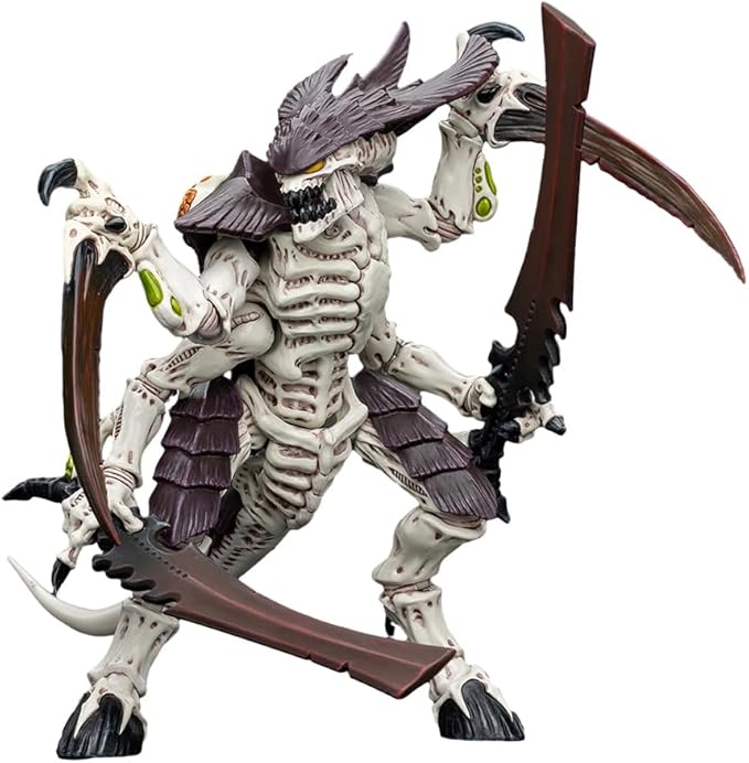 JOYTOY 1/18 Action Figure Warhammer 40,000 Tyranids Hive Fleet Leviathan Tyranid Warrior with Boneswords 2 Collection Model Birthday Gifts JT8766