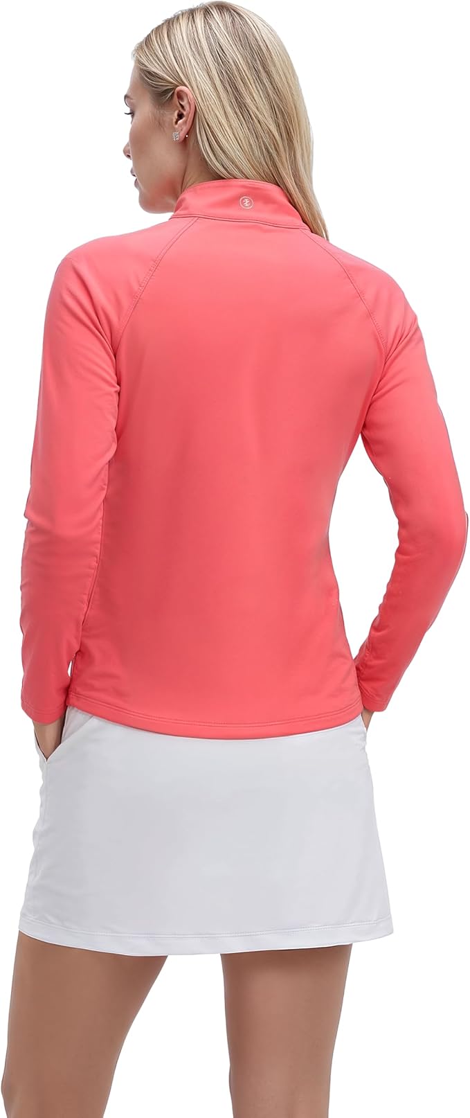 Izod Women's 1/4 Zip Pullover Performance Stretch Long Sleeve Golf Running