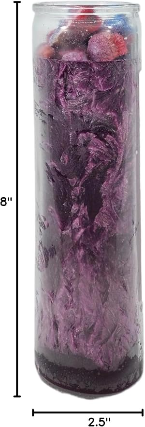 Despair-Palm Wax Spiritual Intention Spell Candle-[Purple] | Vela CASA ESOTERICA PERFUMADA- (DESESPERO)