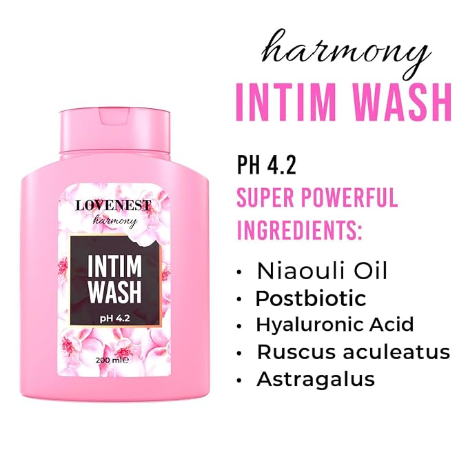 Lovenest Intimate Wash for Women – pH Balanced, Odor Control, Postbiotic Formula – Hypoallergenic, Paraben-Free, Derma-Tested Feminine Hygiene Wash 200 mL by Marqueens Beauty