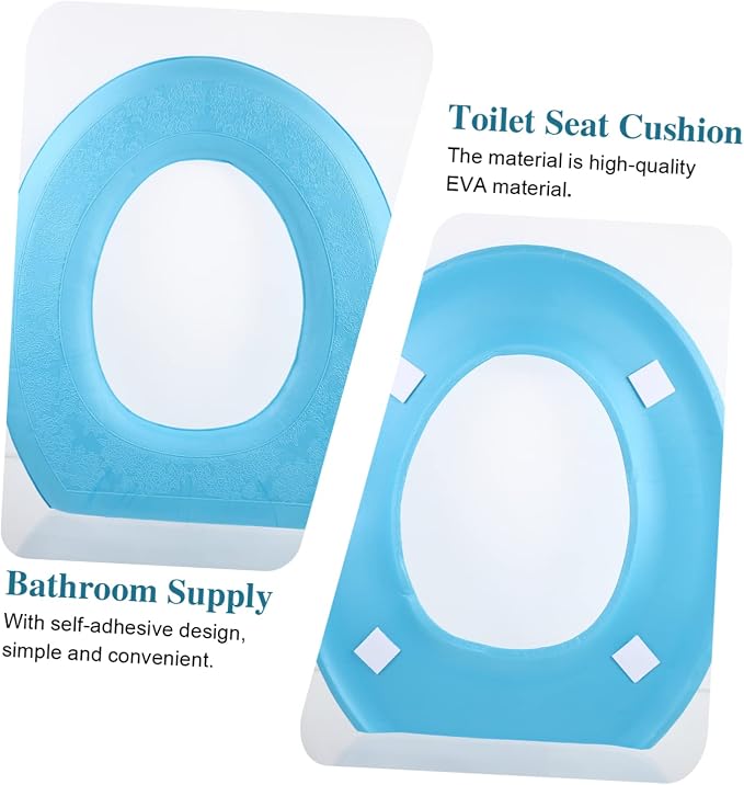 Breathable Eva Toilet Seat Cover Cushion Comfortable Bathroom Mat for Family Use Soft Standard Toilets