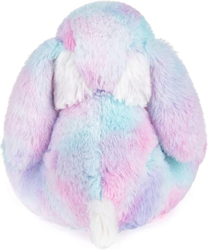 My OLi Bunny Stuffed Animal 8.5in Plush Rabbit with Floppy Ear Bedtime Friend Soft Toy Gifts for Girls Boys Kids, Rainbow