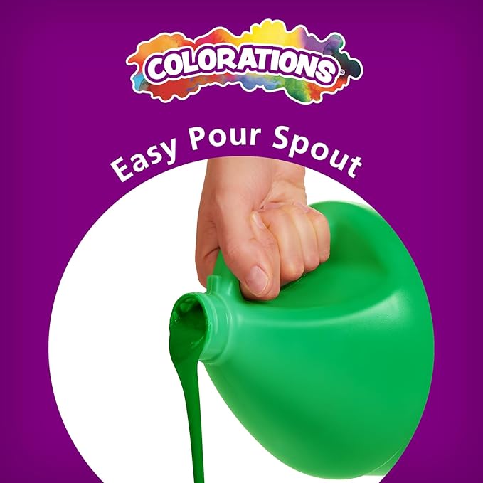 Colorations Paraben-Free Washable Tempera Paint for Kids - 1 Gallon Value Size. Vibrant Purple, Non-Toxic and Made in The USA