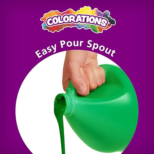 Colorations Paraben-Free Simply Washable Tempera Paint for Kids - 1/2 Gallon Value Size, Vibrant Blue. Non-Toxic and Made in The USA