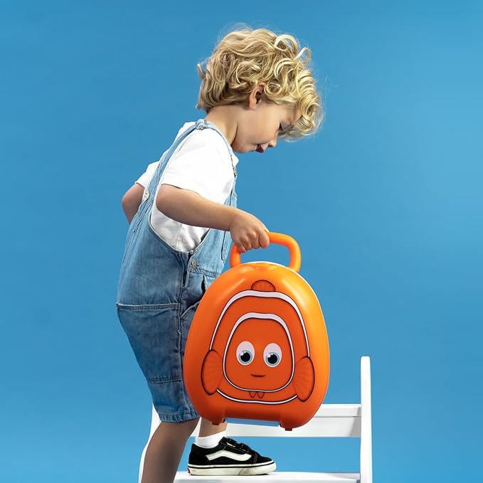 My Carry Potty - Clownfish Travel Potty, Award-Winning Portable Toddler Toilet Seat for Kids to Take Everywhere