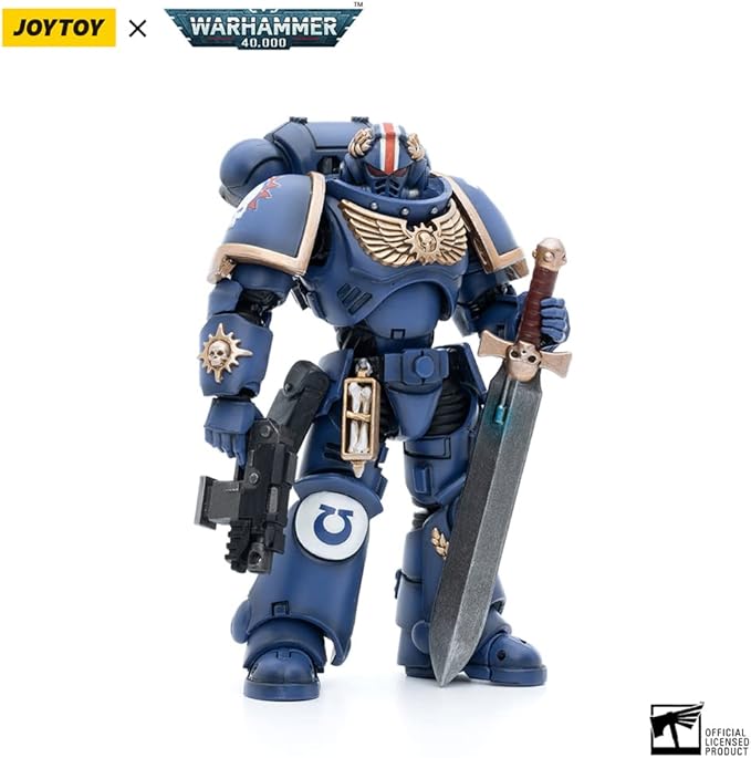 JOYTOY 1/18 Action Figure Warhammer 40k Mecha Joy Toy Model Toys Ultramarines Primaris Lieutenant Argaranthe