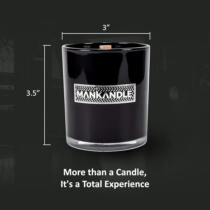 Majestic Zen Premium Scented Candle for Men | Long Lasting Soy Wax Wood Wick Aromatherapy Candle | Relaxing Home Decor & Birthday Gifts for Men | 9oz Glass Jar