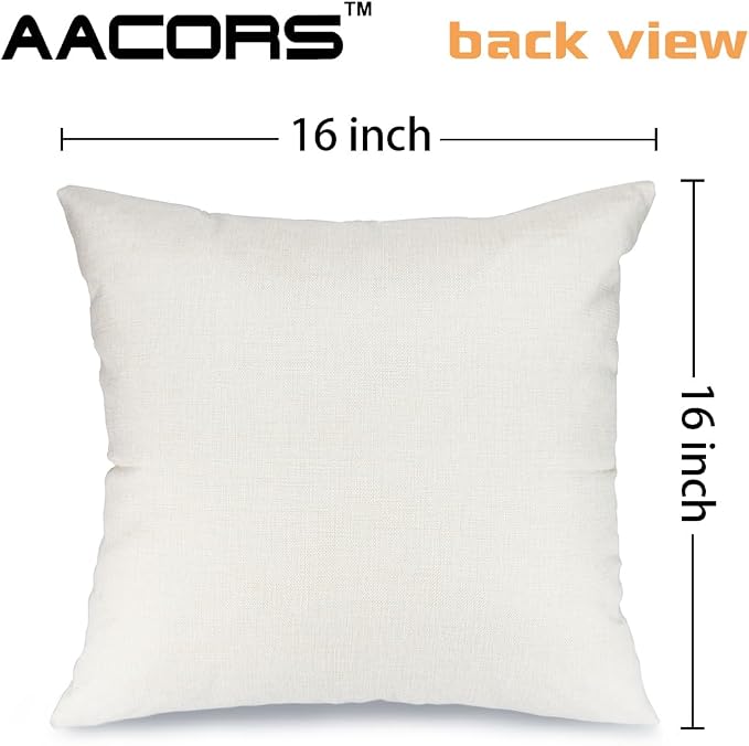 AACORS Spring Pillow Cover 16x16 Inch Flower Decoration Pillow Case Seasonal Decor for Home Sofa Couch
