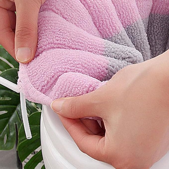 Reusable Toilet Seat Cover, Warm and Comfortable, Fits O/U/V Shape Toilets, Easy Care (Pink with gray A)