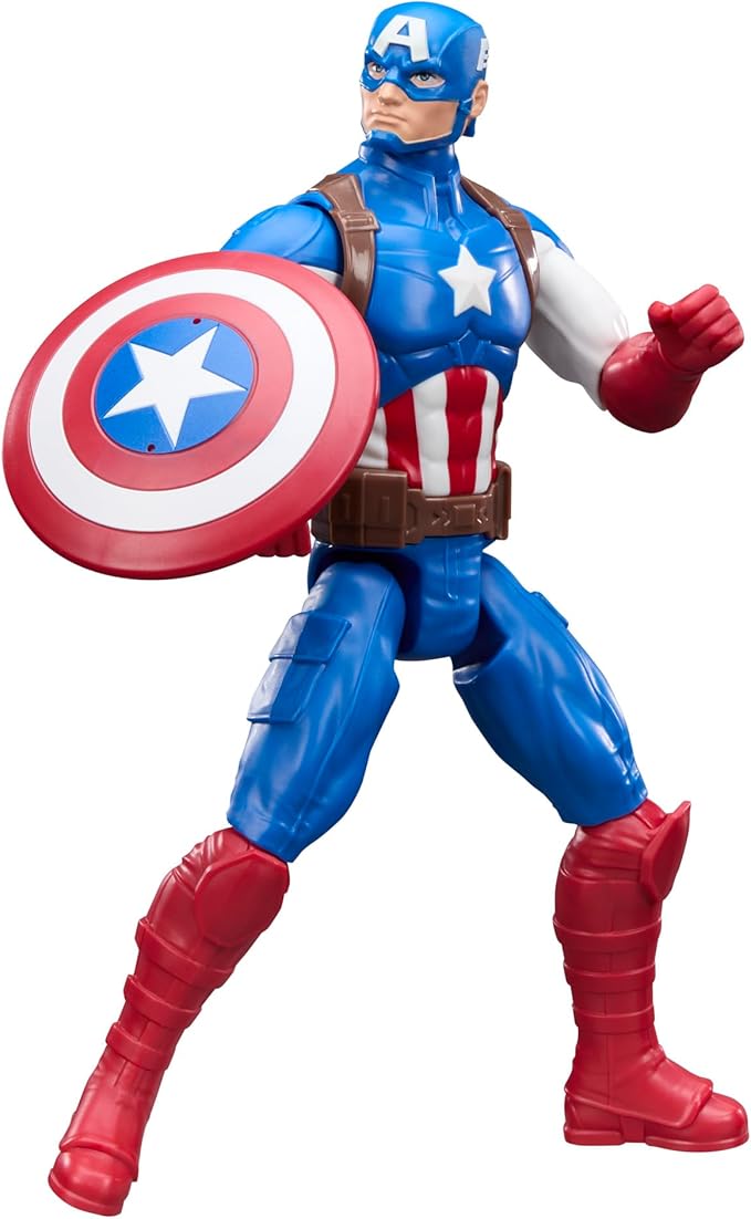 AVENGERS Marvel Titan Series Captain America 11.5-Inch (29.2 CM) Action Figure, Super Hero Figures & Toys for Kids, Ages 4+