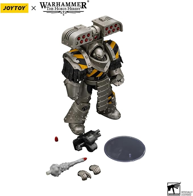 JOYTOY Warhammer The Horus Heresy lron Warriors Tyrant Siege Terminator with Rocket Launcher 1:18 Scale Action Figure Mecha Joy Toy Collection Model 5.4 inch