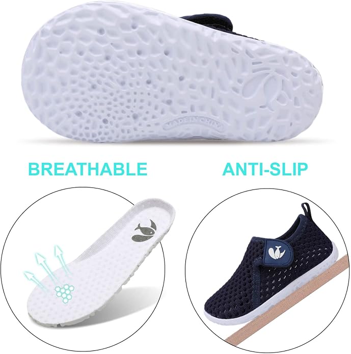 JOINFREE Baby Toddler Water Shoes Boys Girls Sandals Barefoot Kids Breathable Sneakers Shoes for Walking Running