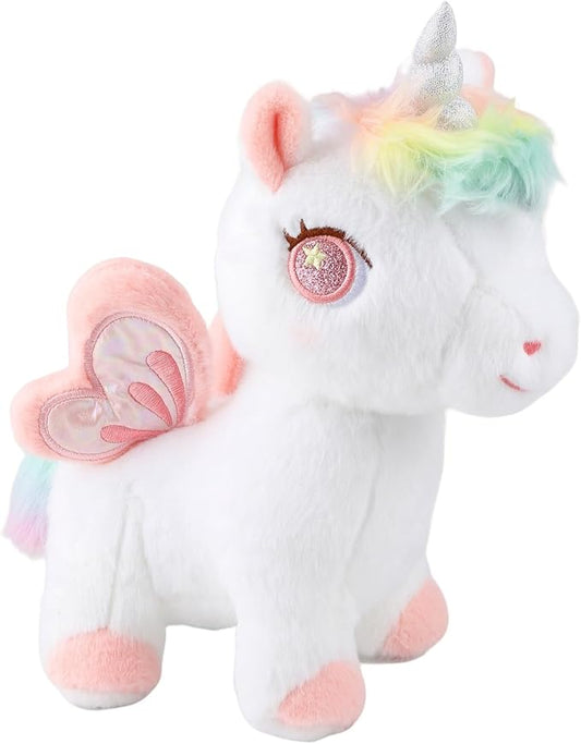 Plush Unicorn Stuffed Animal, Pink Unicorn Plush Toys for Girls Girlfriend Lovers, 11.8 Inches Smooth Plushies Hugging Pillow, Cute Pony Stuffed Animal Cuddle Toy Gift for Birthday Valentine Christmas
