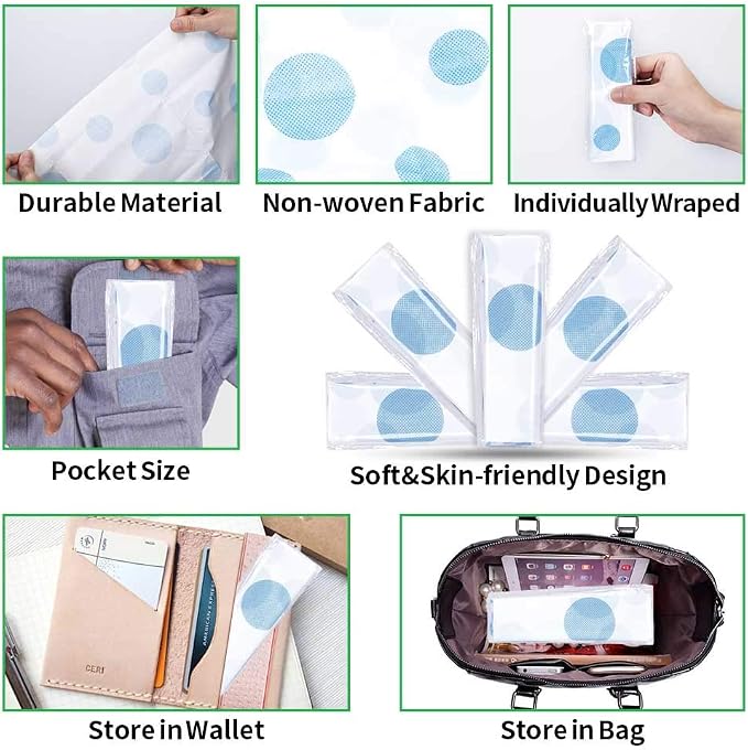 Toilet Seat Covers Disposable, Famard Extra Large Portable Potty Seat Covers for Toddlers, Soft and Waterproof Travel Potty Training Seat for Kids with Individually Wrapped, 18 Count (Pack of 1)