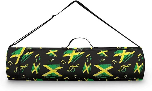 Yoga Mat Bag with Adjustable Shoulder Strap and Handle Zipper, 30in Wide x 6.3in Diameter for Yoga Mat Storage