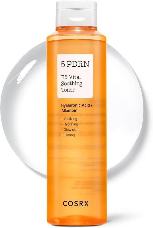 COSRX 5 PDRN B5 Vital Soothing Toner - Korean Toner for Rejuvenating & Soothing Skin with Salmon DNA, Centella, Lactobacillus PDRN & Panthenol, Korean Skin Care (280ml/9.46 fl.oz.)