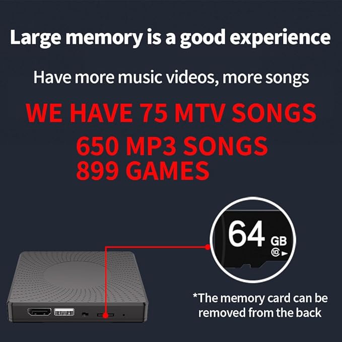 WuZhuangYuan Music Dance Mat for Kids & Adults,Ideal for Fitness Dance Games,64GB Memory Card,899 Games,75 Music Videos,650 Songs.for TV use,Made of Premium Flannel,a Luxurious Gift for Children