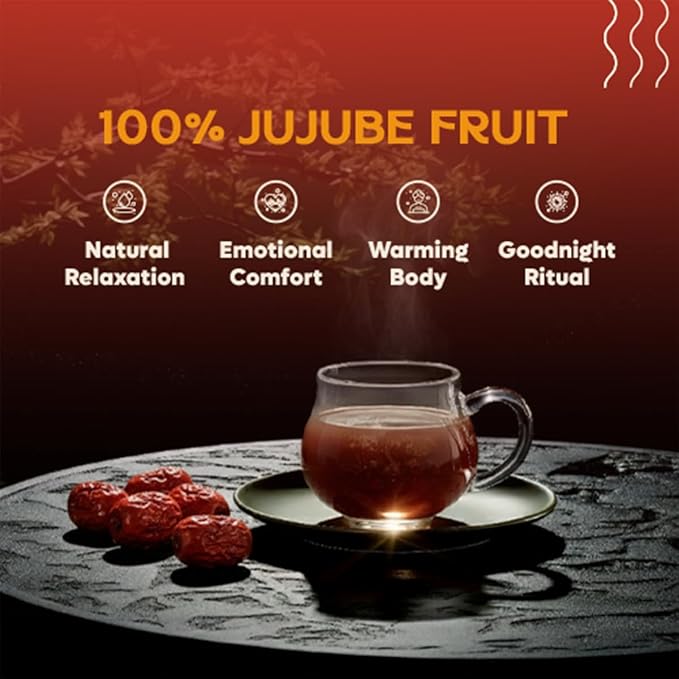 DALAMHARI Jujube Tea Bags 30T-Korean Red Date Tea Dried Jujube Fruit Dates | Korean Chinese Jujube Dates Jujubes Red Dates Breastfeeding Lactation Postpartum Nursing Mothers Sore Throat Comfort Tea Bags