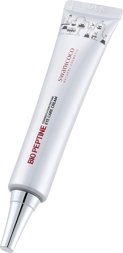 SWANICOCO Fermentation Peptine Eye Care Cream Under Eye Cream with 8 Peptides and Niacinamide, Anti Aging Eye Cream for Wrinkles & Crows Feet Korean Skincare 45ml 1.52 Fl Oz