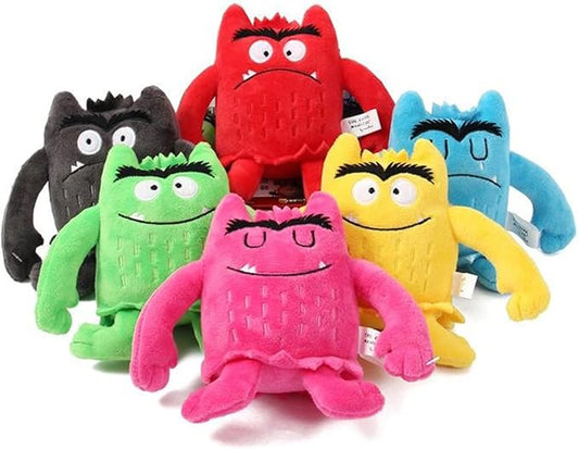 Color Monster Plush Toys, 5.9in Emotional Monster Plush Figure Education Toys (1 Set)