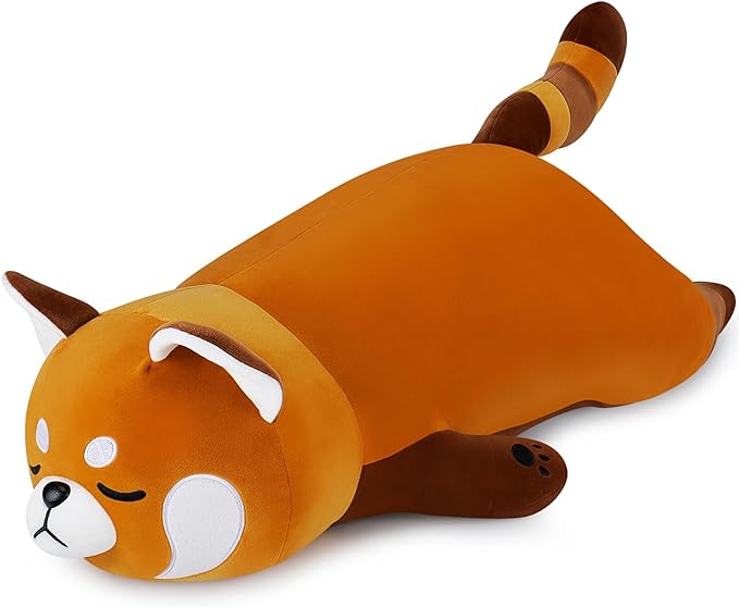 19'' Large Red Panda Plush Stuffed Animal- Cute Red Panda Plush Pillow Plushies, Big Plushie Toy, Cute Hugging Boby Pillow Stuffed Animal, Birthday Gifts for Kids Girls Boys