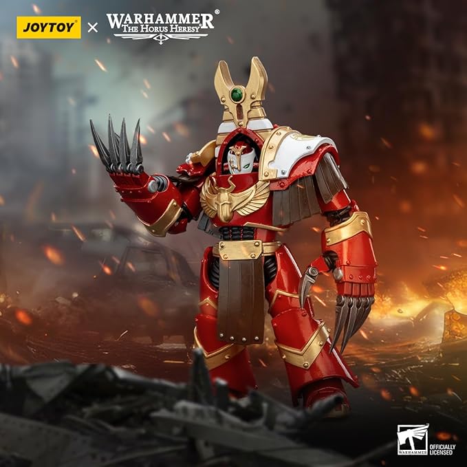JOYTOY Warhammer 40K Thousand sons 5.35in Sekhmet Terminator Cabal Sekhmet with Lightning Claws 1:18 Scale Action Figure Mecha Joy Toy Collection Model